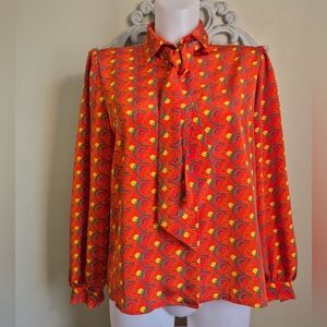 Vintage Blouse 1988 Winter Olympics Calgary Rare Collectible Retro